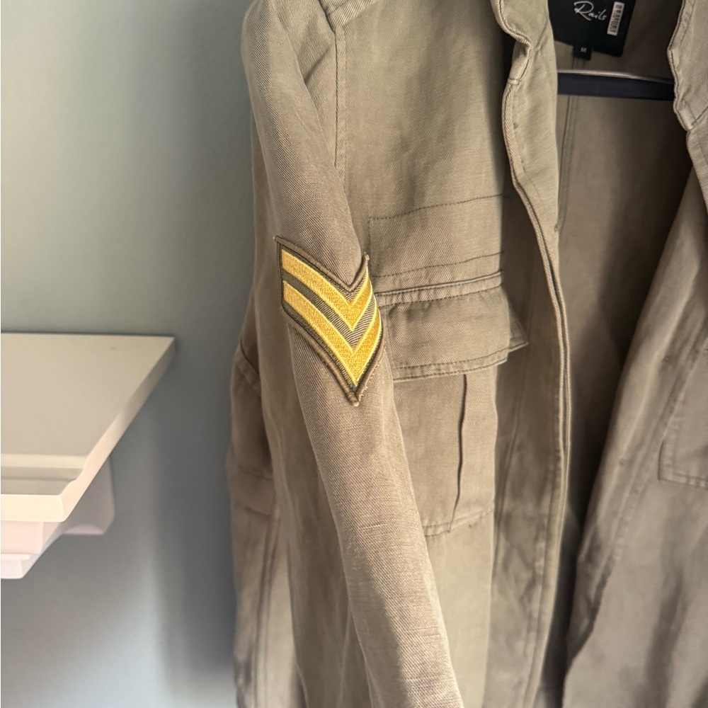 RAILS Rowens military style jacket Sage Sz M - Picture 7 of 14